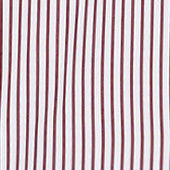 Camicia In Popeline Di Cotone Giapponese Riga Rossa