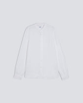 CAMICIA COREANA IN LINO LEGGERO - BIANCO