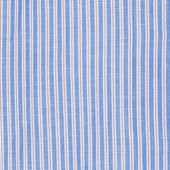 Camicia In Cotone Lino Rigata Coreana Riga Blu