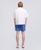 Camicia Bowling In Voile Di Cotone Bianco