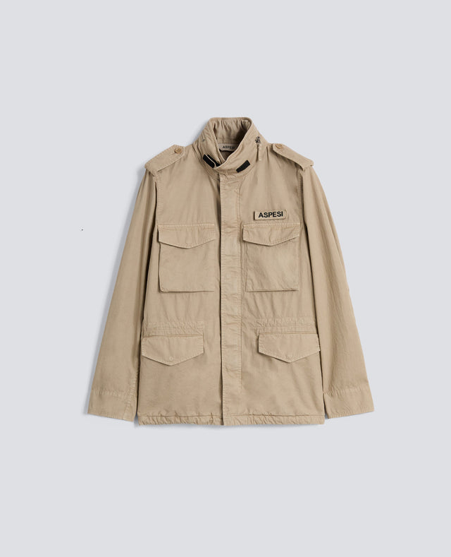 GIUBBOTTO MINI FIELD VENTO IN GABARDINA DI COTONE - BEIGE