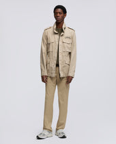 Giubbotto Mini Field Vento In Gabardina Di Cotone Beige