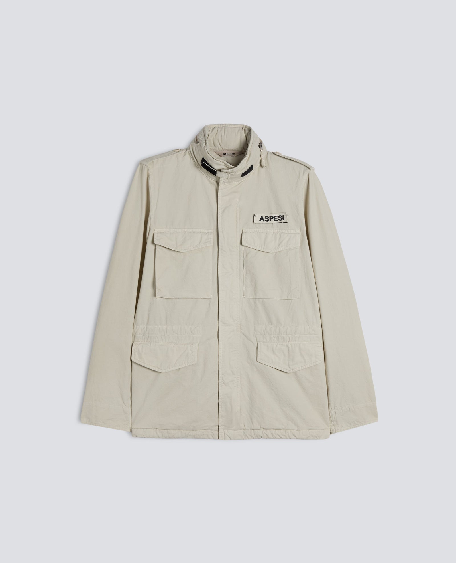 Giubbotto Mini Field Vento In Gabardina Di Cotone Sasso