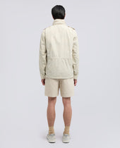 Giubbotto Mini Field Vento In Gabardina Di Cotone Sasso