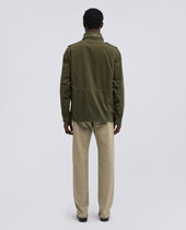 Giubbotto Mini Field Vento In Gabardina Di Cotone Militare