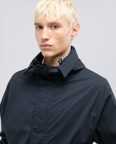 Parka In Popeline Di Cotone E Nylon Stretch