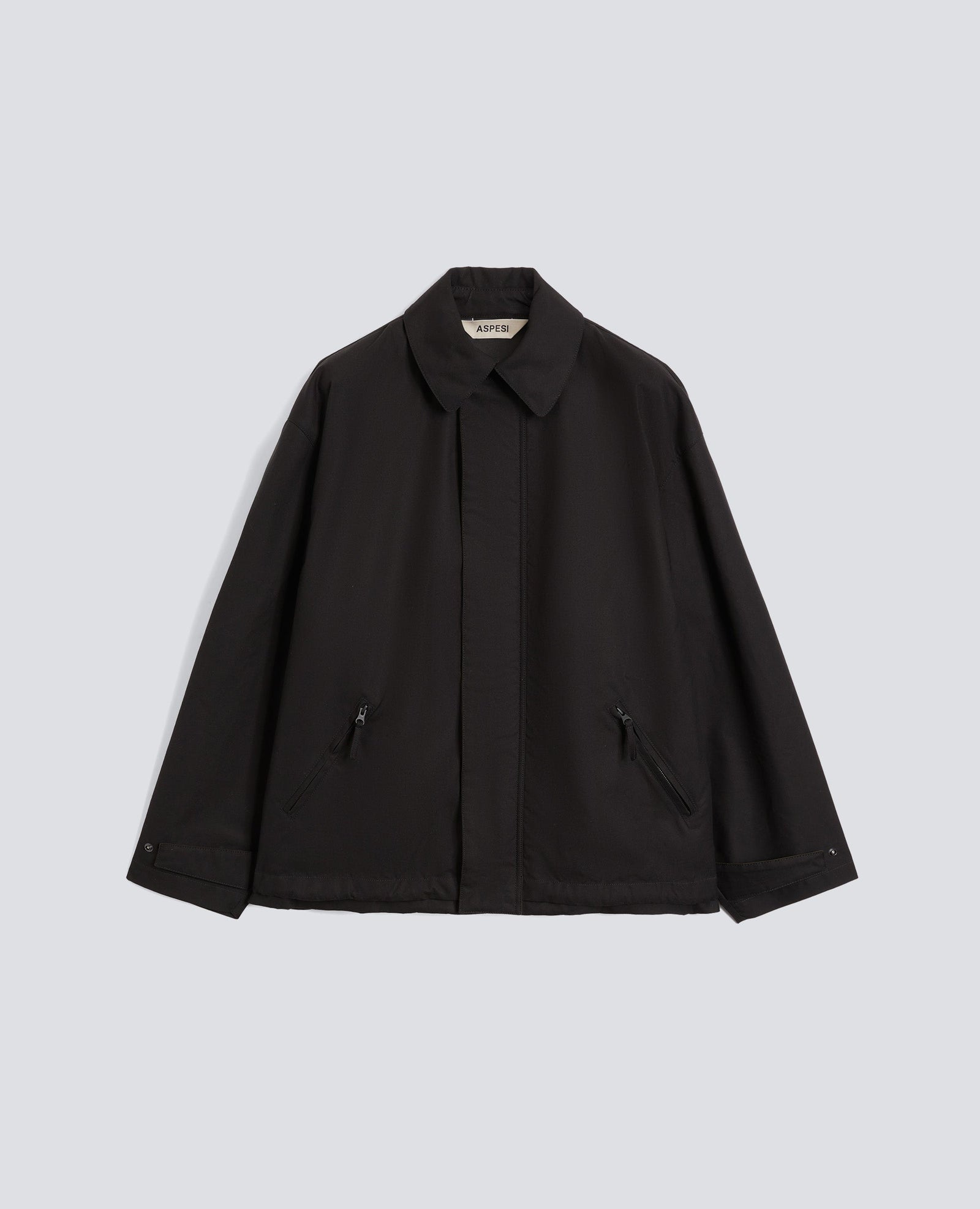 Giubbotto In Cotone Dry Wax Nero