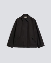 GIUBBOTTO IN COTONE DRY WAX - NERO