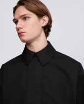 Giubbotto In Cotone Dry Wax Nero