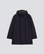 GIUBBOTTO REVERSIBILE IN TWILL DI COTONE E POLIAMMIDE - NAVY