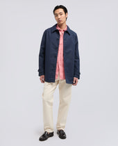 Impermeabile In Cotone Dry Wax Blu
