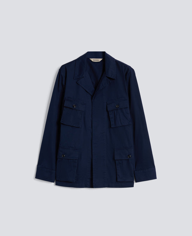 GIACCA LAOS IN COTONE EXTRA FINE - BLU