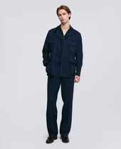 Giacca Laos In Cotone Extra Fine Blu