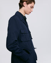 Giacca Laos In Cotone Extra Fine Blu