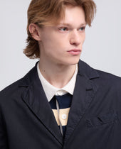 Blazer In Micro Twill Di Cotone Tinto Capo