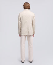Blazer In Micro Twill Di Cotone Tinto Capo Sasso