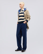 Pantalone In Canvas Di Cotone Tinto Pezza Inchiostro