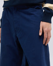 Pantalone In Canvas Di Cotone Tinto Pezza Inchiostro