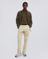 Pantalone Chino In Tela Di Cotone Sasso