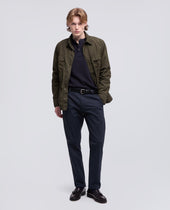 Pantalone Chino In Popeline Di Cotone E Nylon Stretch