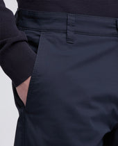 Pantalone Chino In Popeline Di Cotone E Nylon Stretch