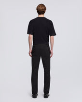 Pantalone Da Trekking Rivisitato In Popeline Di Cotone E Nylon Stretch Nero