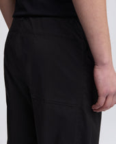 Pantalone Da Trekking Rivisitato In Popeline Di Cotone E Nylon Stretch Nero