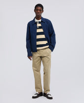 Pantalone Chino In Gabardina Di Cotone Beige