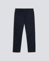 PANTALONE CHINO IN GABARDINA DI COTONE - NAVY