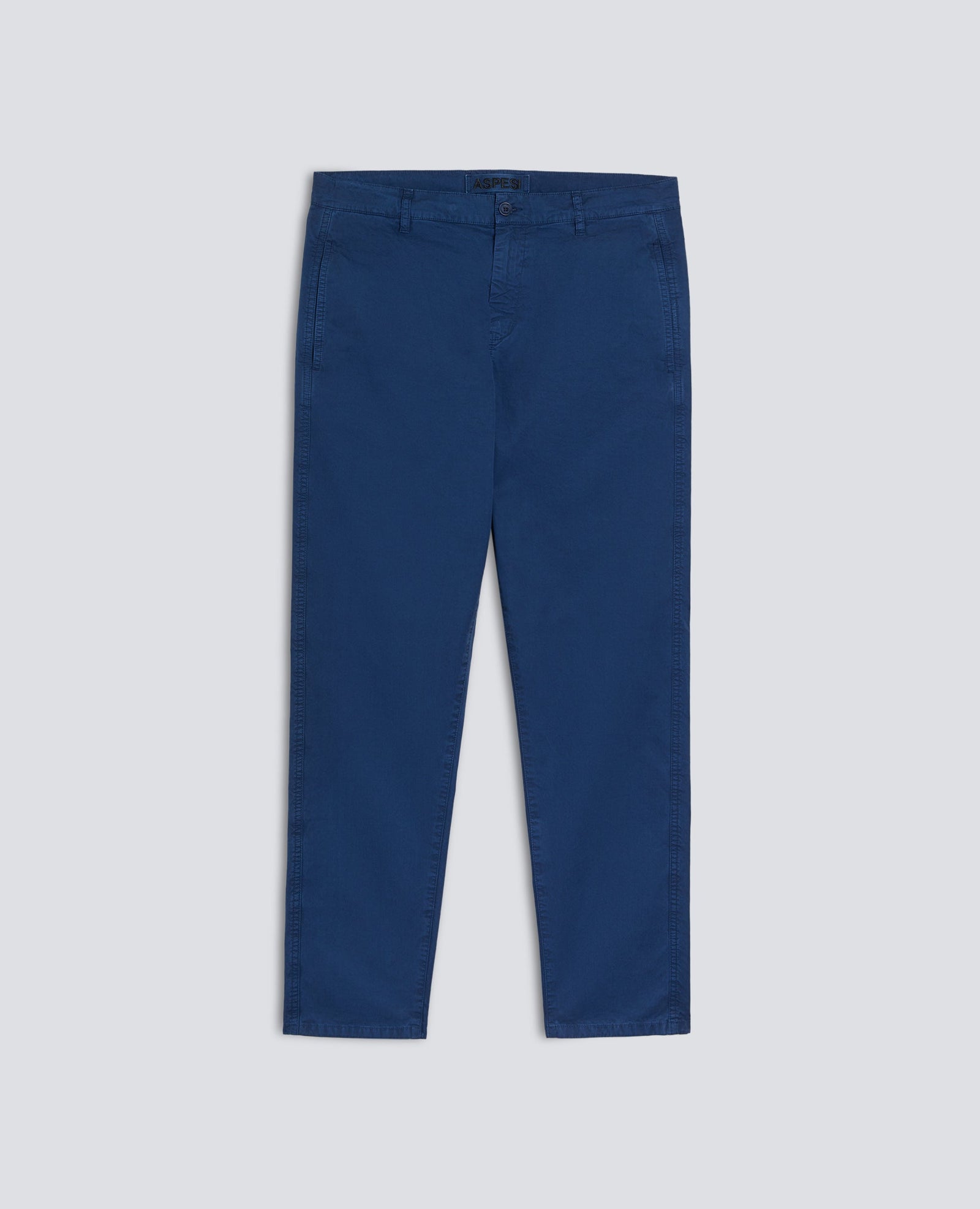 Pantalone Chino In Gabardina Di Cotone Avio