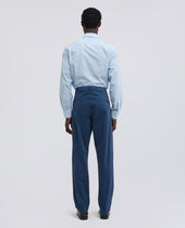 Pantalone Chino In Gabardina Di Cotone Avio