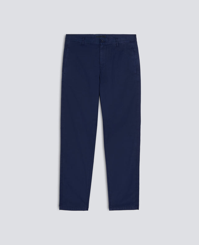 PANTALONE CHINO FUNZIONALE IN POPELINE DI COTONE - BLUETTE