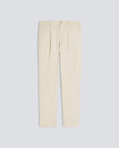 PANTALONE IN GABARDINA DI COTONE TINTO CAPO - SASSO