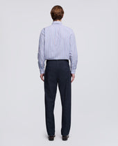 Pantalone Mono Pince In Di Cotone Leggero Scuro