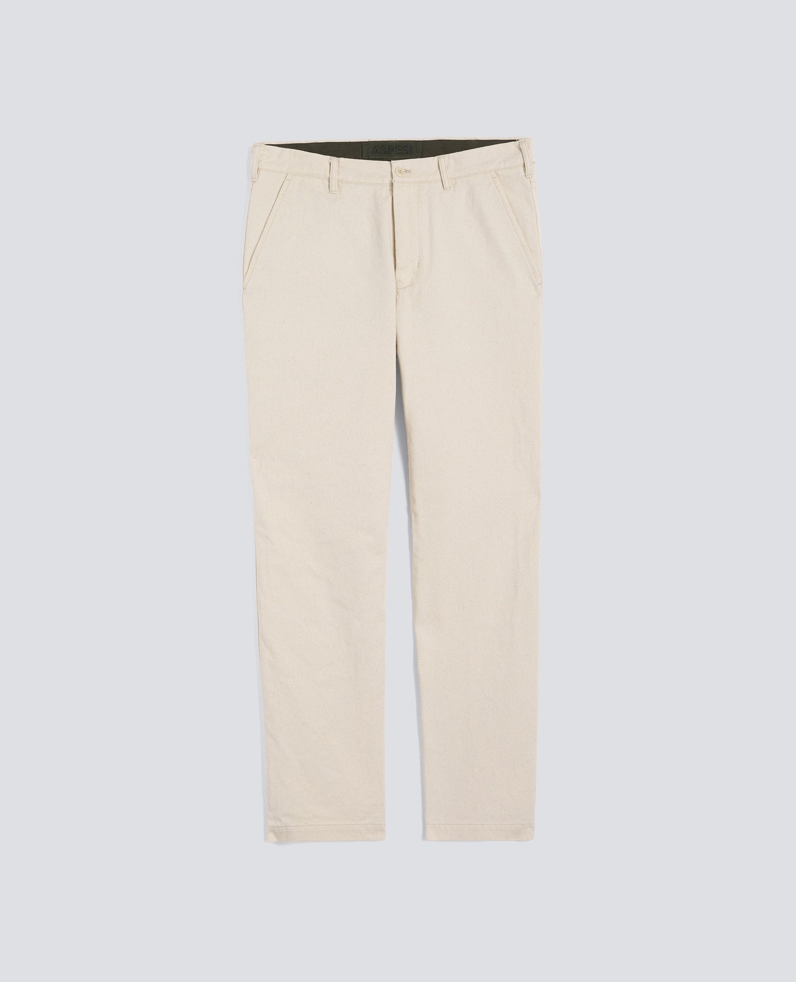 Pantalone In Bull Di Cotone Naturale Naturale