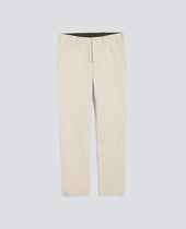 PANTALONE IN BULL DI COTONE NATURALE - NATURALE