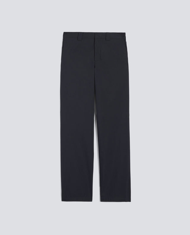 PANTALONE IN TWILL DI COTONE NYLON TINTO PEZZA - NAVY