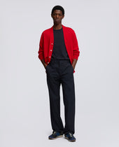 Pantalone In Twill Di Cotone Nylon Tinto Pezza