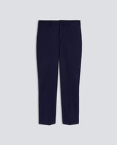 PANTALONE IN TWILL DI COTONE STRETCH - NAVY