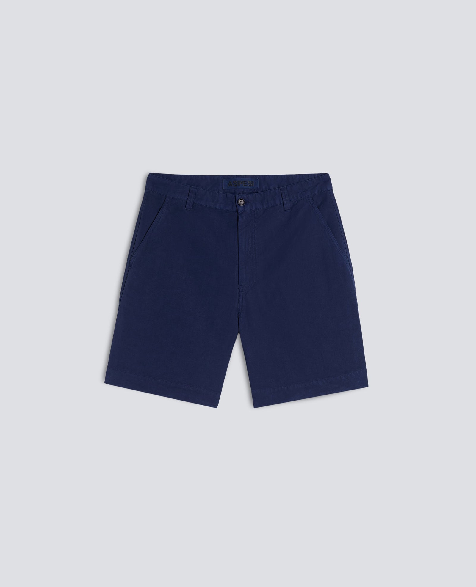 Bermuda In Cotone Lino Fiammato Bluette