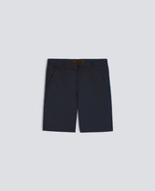 BERMUDA CHINO IN POPELINE DI COTONE E NYLON - NAVY