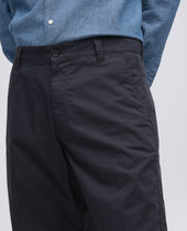 Bermuda Chino In Popeline Di Cotone E Nylon Navy