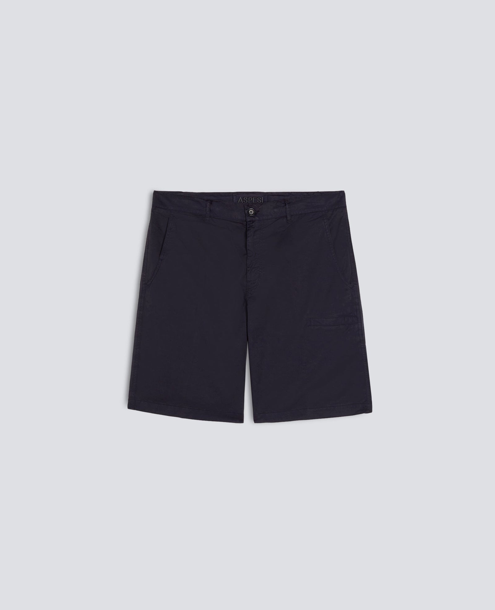 Bermuda In Micro Twill Di Cotone Navy