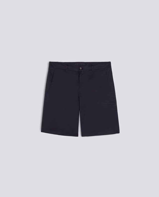 BERMUDA IN MICRO TWILL DI COTONE - NAVY