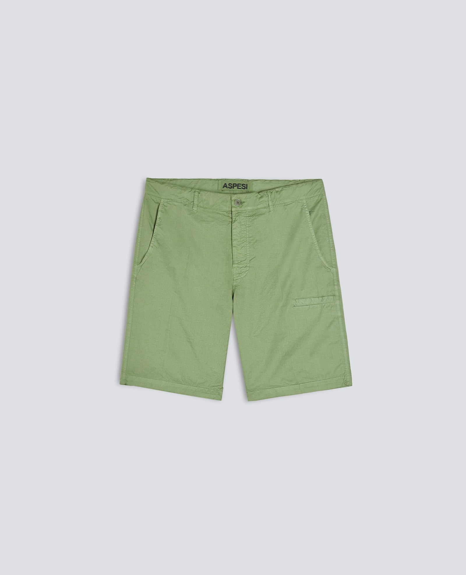 Bermuda In Micro Twill Di Cotone Pistacchio