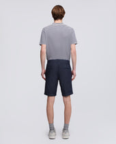 Bermuda In Denim Di Cotone Leggero Denim Scuro