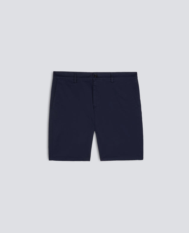 BERMUDA IN TWILL DI COTONE STRETCH - NAVY