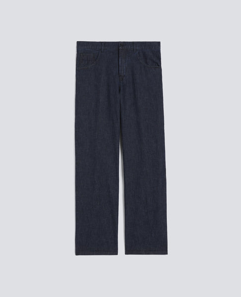 LIGHTWEIGHT DENIM TROUSERS