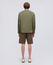 Camicia Imbottita In Nylon Leggero Oliva
