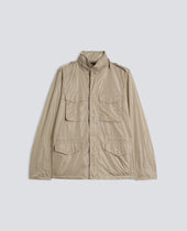 GIUBBOTTO MINI FIELD IN NYLON CON CAPPUCCIO STACCABILE - GHIACCIO